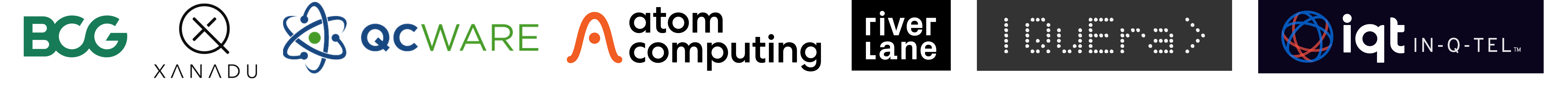 Atom Computing, Boston
Consulting Group, IQT
Labs, QC
Ware,
QuEra,
Riverlane, and
Xanadu.